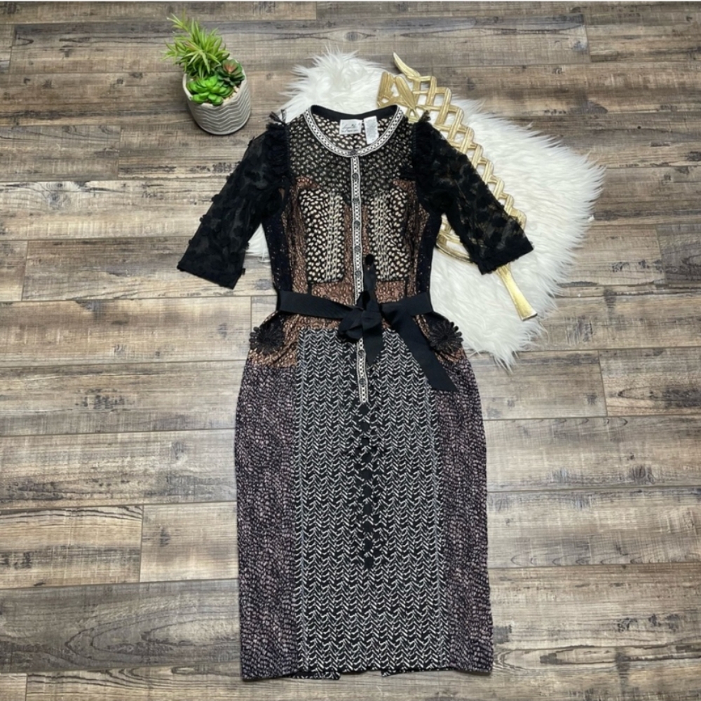 Elegant Black and Gray Dress